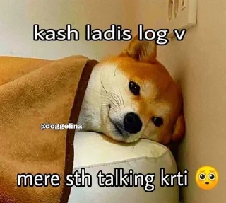 🥲 emoji 🐕 ғᴜᴍɴʏ ᴅᴏɢ [2] 😹 @punithgowdastickersin Telegram sticker 6 of 120