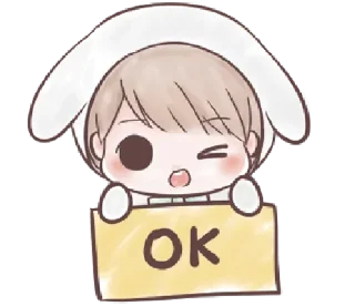 👍 emoji Marshmallow Bunny || @xxyuji Telegram sticker 15 of 40