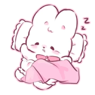 ⭐ emoji fluffy marshmallow bunny 2 @deazzle @cremium Telegram sticker 20 of 40