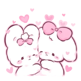 ⭐ emoji fluffy marshmallow bunny 2 @deazzle @cremium Telegram sticker 6 of 40