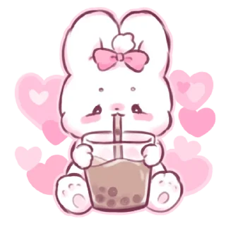 ⭐ emoji fluffy marshmallow bunny 2 @deazzle @cremium Telegram sticker 12 of 40