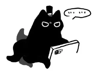 ⭐ emoji 克莱恩礼帽猫 @furrystickercn Telegram sticker 2 of 105