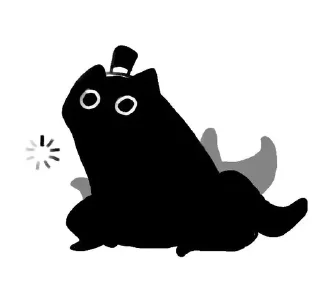 ⭐ emoji 克莱恩礼帽猫 @furrystickercn Telegram sticker 19 of 105