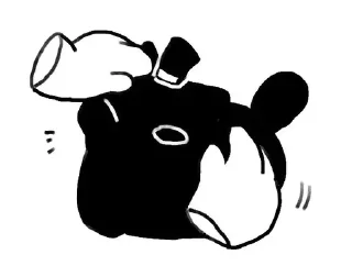 ⭐ emoji 克莱恩礼帽猫 @furrystickercn Telegram sticker 12 of 105
