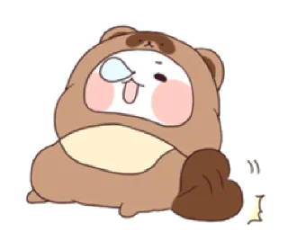 😝 emoji Yururinpanda -costume ver.-  @RekcitsEnilbot Telegram sticker 22 of 40