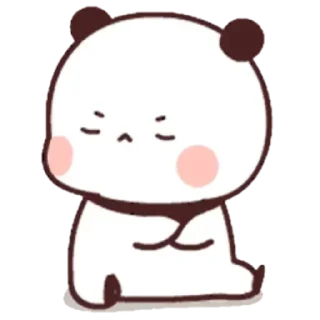 😠 emoji cute panda Telegram sticker 17 of 110