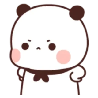 😠 emoji cute panda Telegram sticker 15 of 110