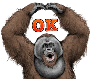 ⭐ emoji Orangutan X panda Telegram sticker 5 of 40
