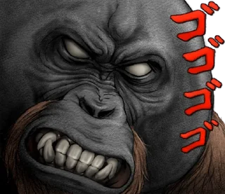 ⭐ emoji Orangutan X panda Telegram sticker 22 of 40