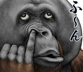 ⭐ emoji Orangutan X panda Telegram sticker 1 of 40