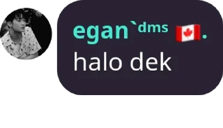 Sticker from egan dimari, ada egan jangan lari