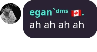 Sticker from egan dimari, ada egan jangan lari