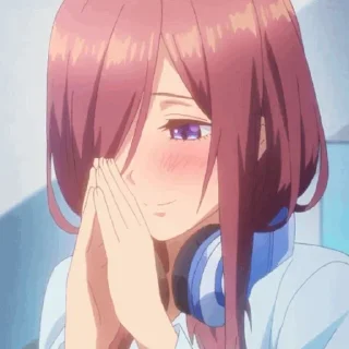 🙏 emoji Miku nakano @AnimeIndustryIndex Telegram sticker 9 of 83