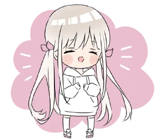 Sticker from hoodiegirl(White)