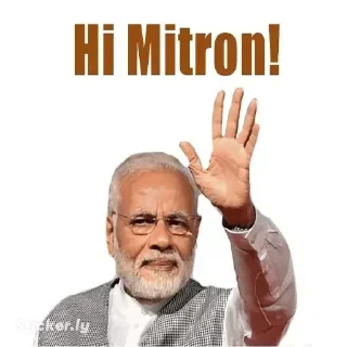 Sticker from @MereChannels | Modi ji pack