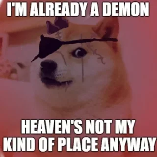 😈 emoji DOGE SUPREMACY by ( @neel_leen ) — @stckrRobot Telegram sticker 9 of 120