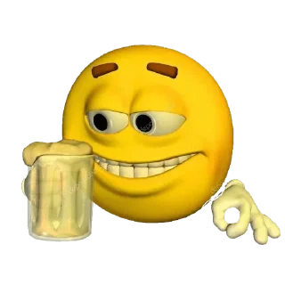 😀 emoji bola amarilla Telegram sticker 8 of 30