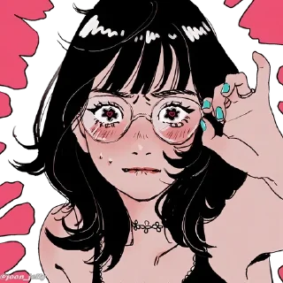 👑 emoji Anime Girl Pack P2. @Anime_Sticker_noob Telegram sticker 9 of 80
