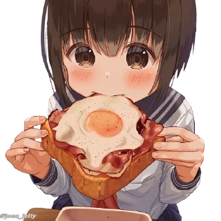 👑 emoji Anime Girl Pack P2. @Anime_Sticker_noob Telegram sticker 17 of 80