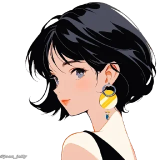 👑 emoji Anime Girl Pack P2. @Anime_Sticker_noob Telegram sticker 24 of 80