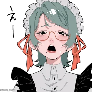 👑 emoji Anime Girl Pack P2. @Anime_Sticker_noob Telegram sticker 13 of 80
