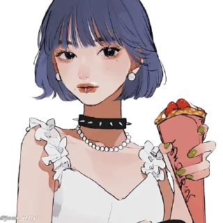 👑 emoji Anime Girl Pack P2. @Anime_Sticker_noob Telegram sticker 11 of 80
