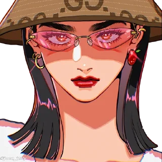 👑 emoji Anime Girl Pack P2. @Anime_Sticker_noob Telegram sticker 14 of 80