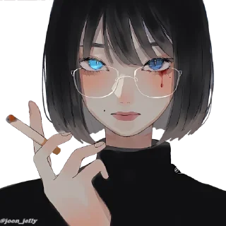 👑 emoji Anime Girl Pack P2. @Anime_Sticker_noob Telegram sticker 18 of 80