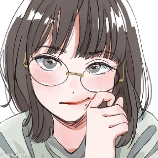 👑 emoji Anime Girl Pack P2. @Anime_Sticker_noob Telegram sticker 7 of 80