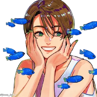 👑 emoji Anime Girl Pack P2. @Anime_Sticker_noob Telegram sticker 12 of 80