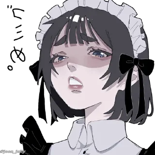 👑 emoji Anime Girl Pack P2. @Anime_Sticker_noob Telegram sticker 15 of 80