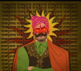 🚩 emoji 𝘑𝘈𝘐 𝘙𝘈𝘑𝘗𝘜𝘛𝘈𝘕𝘈 @thakur13bhai Telegram sticker 5 of 111