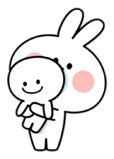 ☺️ emoji 『@stickers_gifs_store』 spoiled Rabbit 🐰 — @stckrRobot Telegram sticker 23 of 120