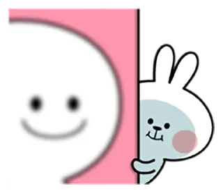 🙂 emoji 『@stickers_gifs_store』 spoiled Rabbit 🐰 — @stckrRobot Telegram sticker 9 of 120