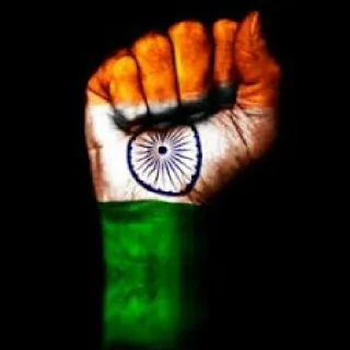 ✊ emoji Jay hind 🇮🇳 @team_betu Telegram sticker 5 of 61