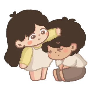 Sticker from Hugging