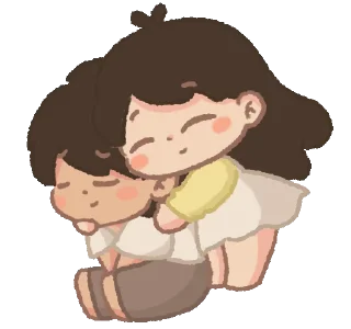 Sticker from Hugging
