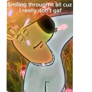 Sticker from I'm just a chill guy