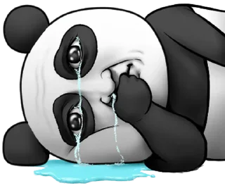 😭 emoji Cute panda!!2 @moe_sticker_bot Telegram sticker 12 of 40