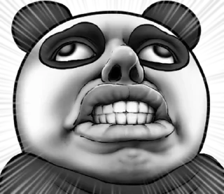 😱 emoji Cute panda!!2 @moe_sticker_bot Telegram sticker 13 of 40