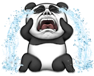 😭 emoji Cute panda!!2 @moe_sticker_bot Telegram sticker 10 of 40