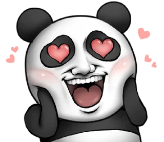 😍 emoji Cute panda!!2 @moe_sticker_bot Telegram sticker 14 of 40
