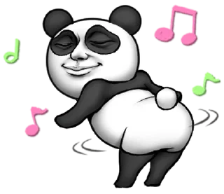 🥳 emoji Cute panda!!2 @moe_sticker_bot Telegram sticker 21 of 40