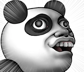 😨 emoji Cute panda!!2 @moe_sticker_bot Telegram sticker 8 of 40