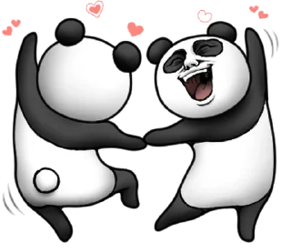 💋 emoji Cute panda!!2 @moe_sticker_bot Telegram sticker 23 of 40