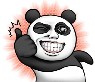 👍 emoji Cute panda!!2 @moe_sticker_bot Telegram sticker 7 of 40