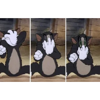😀 emoji tom and jerry Telegram sticker 5 of 30