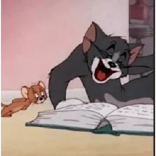 Sticker from tom and jerry