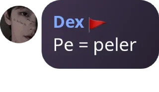 Sticker from dex said
