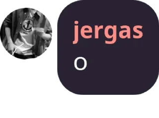Sticker from jergas said :